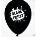 30 PALLONCINI IN LATTICE NERI Black Friday 12"